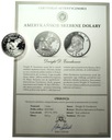 USA 1 dolar One Dollar 1971 Eisenhower SREBRO