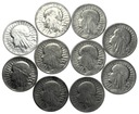 LOT 10 x 2 zł Głowa Kobiety INWESTYCJA SREBRO
