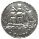 2 zł złote 1936 Żaglowiec Żaglówka Statek SREBRO