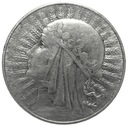 10 zł złotych 1933 Głowa kobiety Polonia SREBRO
