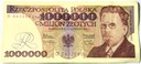 1991 1000000 zł złotych Reymont, seria D