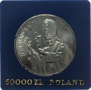 10000 zł złotych 1987 Jan Paweł II SREBRO