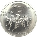 Kanada 10 Dolarów SREBRO 1974 Montreal Lacrosse SREBRO