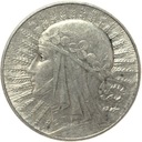 5 zł złotych 1933 Głowa kobiety Polonia SREBRO
