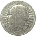 5 zł złotych 1933 Głowa kobiety Polonia SREBRO