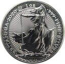 Anglia 2 funty 2020 Britania 1 uncja SREBRO