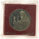 PRÓBA 1000 zł złotych 1982 Jan Paweł II folia SREBRO