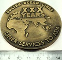 medal 1979 Polskie Linie Oceaniczne 1949 Indie Azja