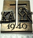 Medal 1985 Katyń 1940 Św. Brygida Gdańsk
