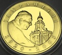 10 zł złotych 2005 Jan Paweł II SREBRO platerowana AU