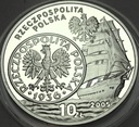 10 zł złotych 2005 Żaglowiec Dzieje Złotego