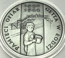20 zł złotych 2004 Getto Pamięci ofiar Getta w Łodzi SREBRO