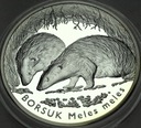 20 zł złotych 2011 Borsuk SREBRO