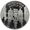 10 zł złotych 2008 Marzec 1968 40 rocznica marca '68 SREBRO