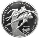 10 zł złotych 2010 Vancouver Igrzyska Reprezentacja SREBRO (2)