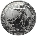 Anglia 2 funty 2020 Britania 1 uncja 1 oz SREBRO