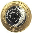 10 zł złotych 2004 Ateny Olimpiada Igrzyska dyskobol PLATEROWANA AU SREBRO