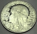 5 zł złotych 1933 Głowa kobiety Polonia SREBRO