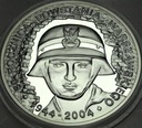 10 zł złotych 2004 Powstanie Warszawskie 1944 SREBRO