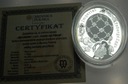 1 dolar Niue 2012 FABERGE Jajo Łabędzie Swan Egg SWAROVSKI SREBRO