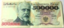 1993 500000 zł złotych Sienkiewicz seria E