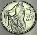 5 zł pięć złotych z Rybakiem 1974 Rybak