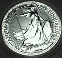 Anglia UK 2 funty 2020 Britania 1 uncja 1 oz SREBRO