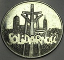 100000 zł złotych 1990 Solidarność TYP A SREBRO