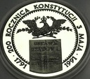 200000 zł złotych 1991 Konstytucja 3 Maja SREBRO