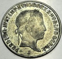Węgry 20 krajcarów 1845 B Ferdynand I SREBRO