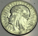 5 zł złotych 1933 Głowa kobiety Polonia SREBRO