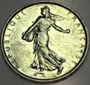 Francja 5 Franków Fransc 1968 SREBRO