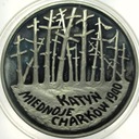 20 zł złotych 1995 Katyń Miednoje Charków SREBRO