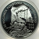 300000 zł złotych 1994 Powstanie Warszawskie 50 rocznica SREBRO