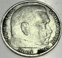 Niemcy 2 marki Reichsmark 1938 Hindenburg SREBRO