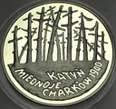 20 zł złotych 1995 Katyń Miednoje Charków SREBRO