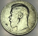 Rosja 1 rubel 1896 Mikołaj II SREBRO