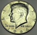 USA 1/2 Dolara 1964 Half Dollar Liberty JFK John F Kennedy SREBRO