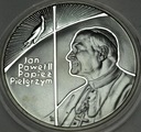 10 zł złotych 1999 Jan Paweł II Papież Pielgrzym SREBRO