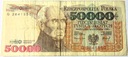 1993 50000 zł złotych Staszic seria G