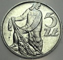 5 zł pięć złotych z Rybakiem 1959 Rybak