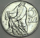 5 zł pięć złotych z Rybakiem 1974 Rybak