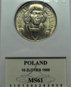 10 zł złotych 1959 Kopernik MENNICZY MS61