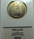 10 zł złotych 1964 Kazimierz Wielki WYPUKŁY MENNICZY MS62