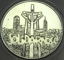 100000 zł złotych 1990 Solidarność TYP A uncja 1 oz SREBRO