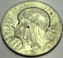 5 zł złotych 1932 Głowa kobiety Polonia SREBRO