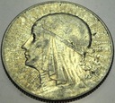 5 zł złotych 1933 Głowa kobiety Polonia SREBRO