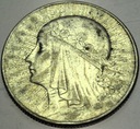 5 zł złotych 1934 Głowa kobiety Polonia SREBRO