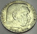 Niemcy 5 Marek 1937 F Hindenburg SREBRO