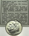 2 zł 1936 Piłsudski KOPIA MENNICA 1988 SREBRO